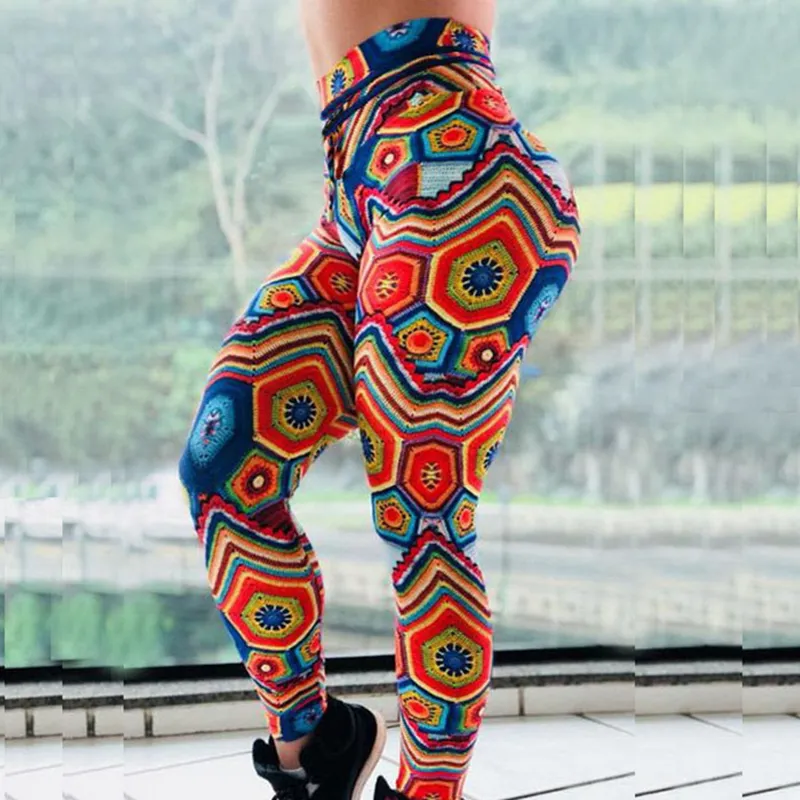 Geometric 3D Printed High Waist Boho Leggings For Women Ankle Length Push  Up Trousers For Workout, Gymwear, And Sports From Ivogue888, $8.46