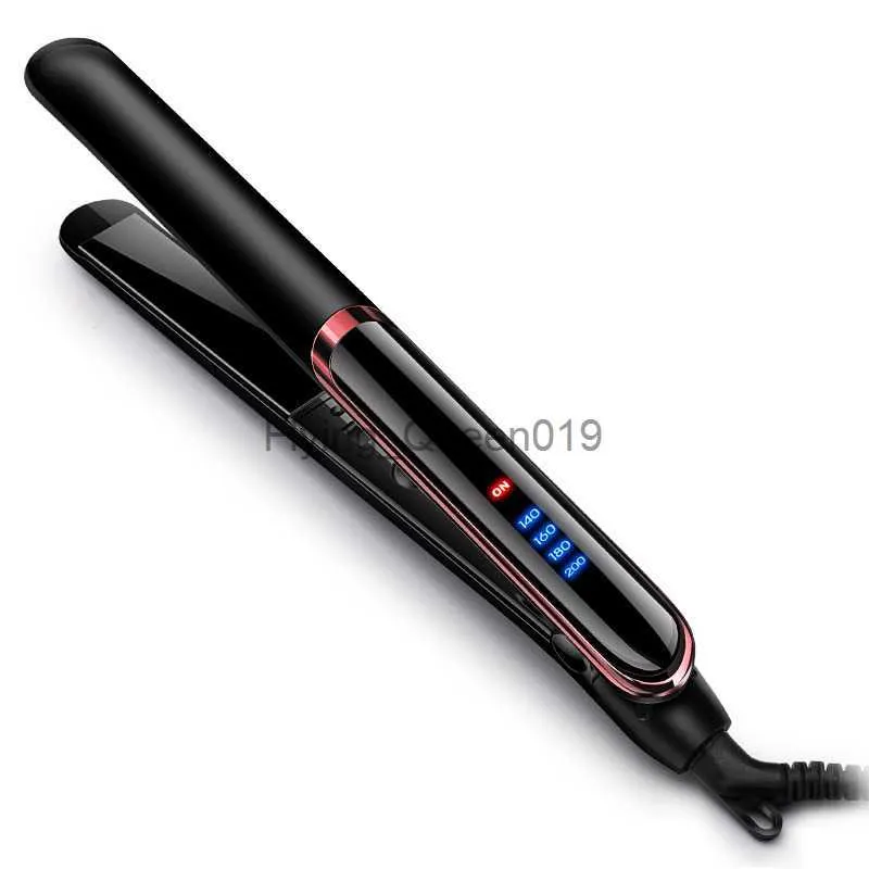 Hair Curlers Straighteners Infrared Hair Straighteners curling iron Brush Anion Flat Straightening Comb Tourmaline Ceramic Plate HKD230918