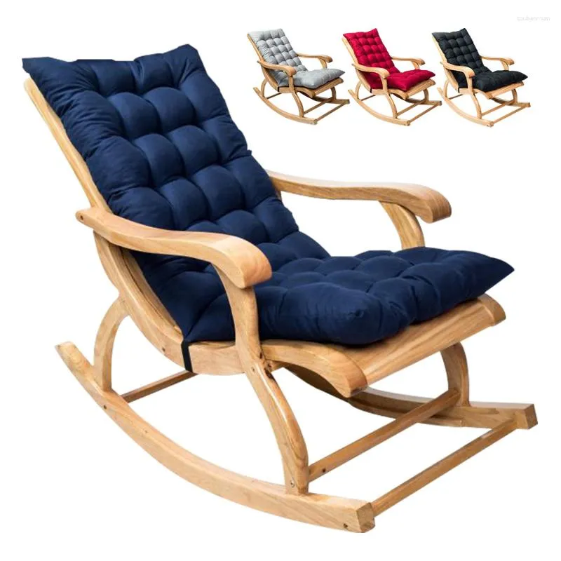 Pillow Recliner Rocking Chair Outdoor Garden Backrest Rattan Seat Soft Tatami Mat Home Decor 48x120cm