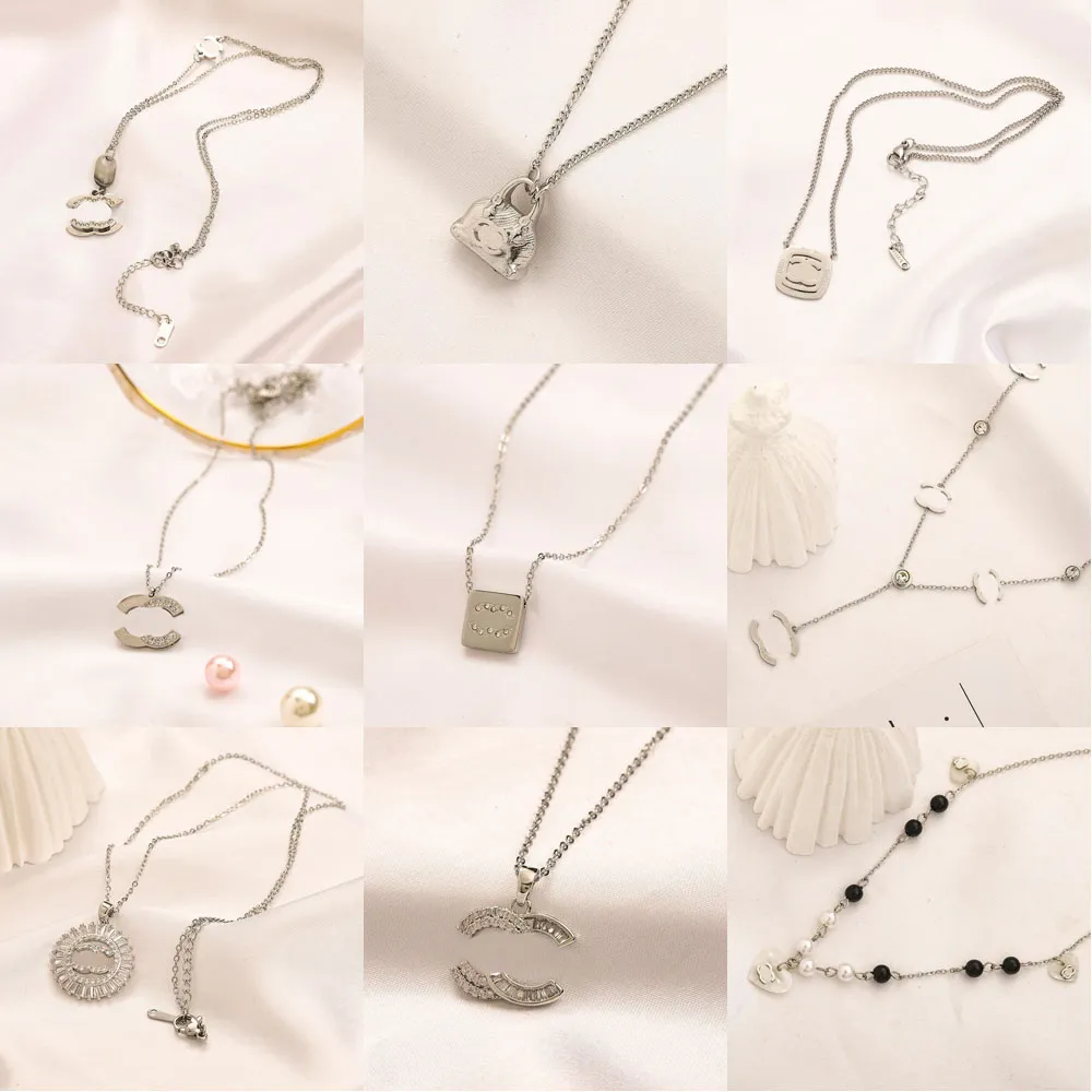 Modische Anhänger-Halsketten, Charm-Designer-Schmuck, versilberte Halskette für Frauen, Geschenk, beliebte Marke, Brief, gut, schönes Weihnachtsgeschenk, Schmuck