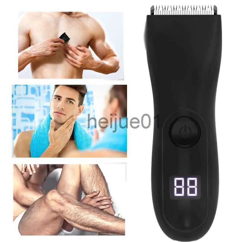 Afeitadoras eléctricas Cortadora de cabello profesional Cortadora eléctrica debajo del cinturón Construida para hombres Sin esfuerzo Tri Pesky Hair Afeitadora corporal impermeable x0918