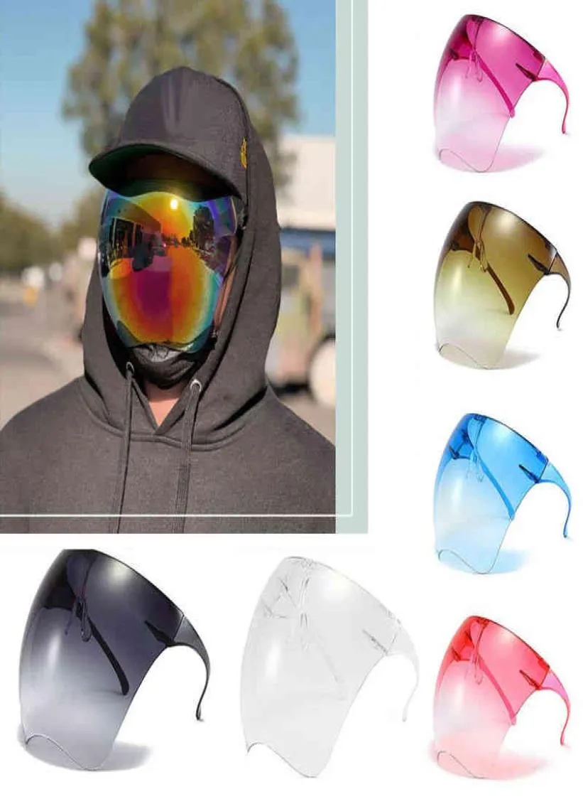 2021 F2022 Oversized Full Face Shield Visor Sunglasses For Women And