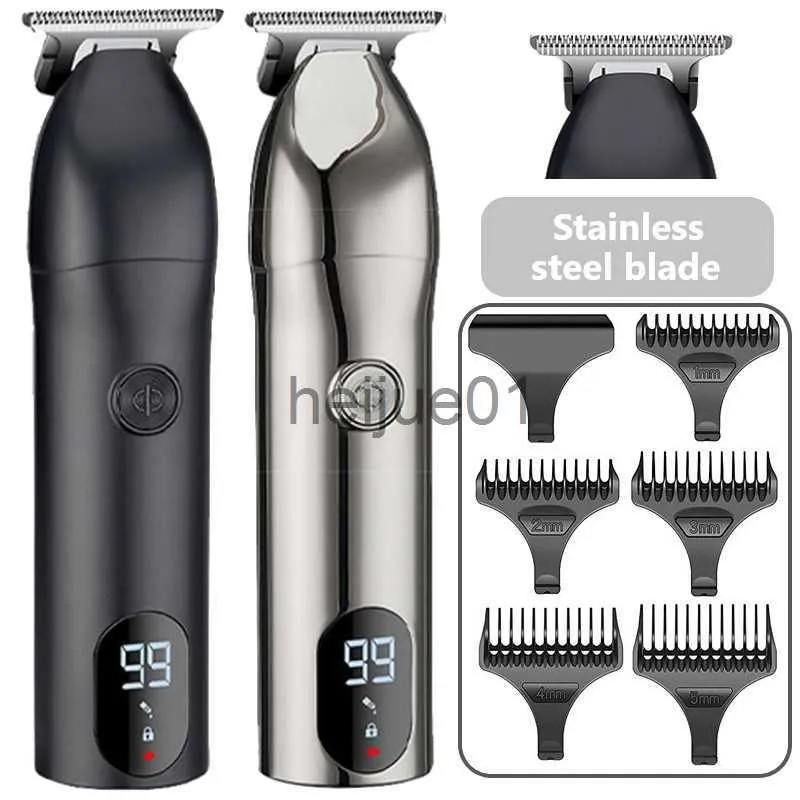 SHAVERS ÉLECTRIQUES Ceramic Blade Electric Hair Clipper Men Barber Beard Trimmer Machine de coupe de cheveux rechargeable pour hommes Coupage des cheveux adultes X0918