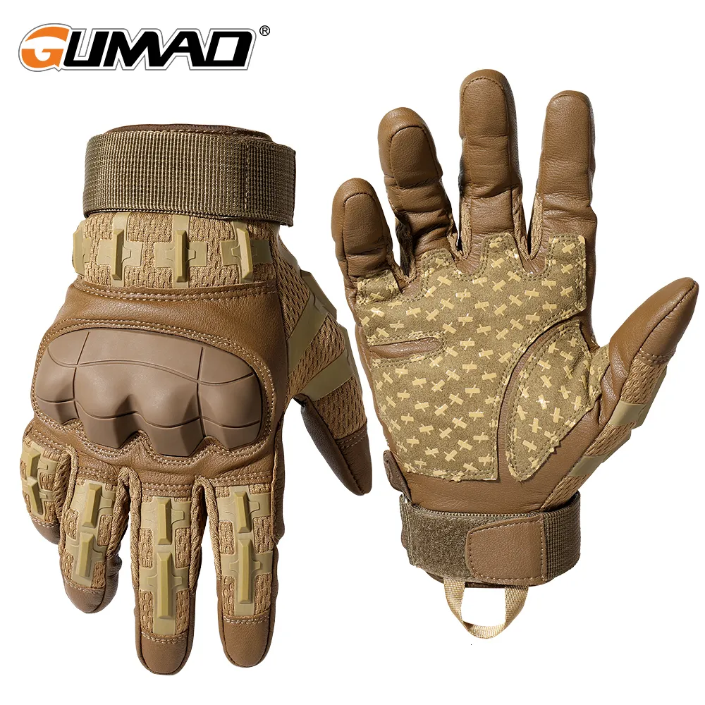 Gants Moto Été Respirants Plein Doigt Avec Écran Tactile - Protection Carbone Pour Cyclisme, Équitation, Homme Et Femme (Taille M)