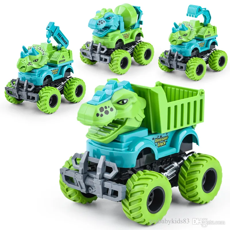 Monster Jam Go Kart Dinosaure Jouet Modèle Kit Dinosauri Rex Transport Ingénierie Voiture Camion Giocattolo Per Bambini Monster Trucks Monste Truck Jouets Cadeaux De Noël