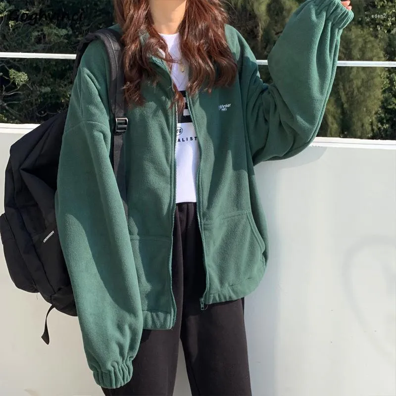 Sweats à capuche pour femmes Sweatshirts Femmes Zip Up Ulzzang Harajuku Streetwear Tout-match Tendance Simple Quotidien Élégant Sweat À Capuche BF Chic Rétro Étudiants