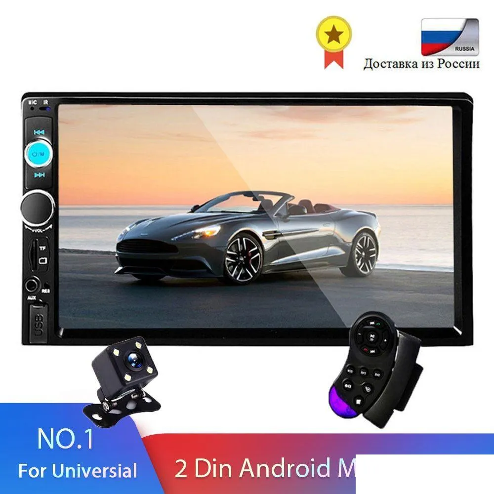 Auto-DVD-DVD-Player Neues 2-Din-tragbares Auto 7 HD-Radio Mtimedia 2Din Touch Sn Stereo Mp5 Bluetooth USB Tf Fm Drop Delivery Automobiles M Dhso5