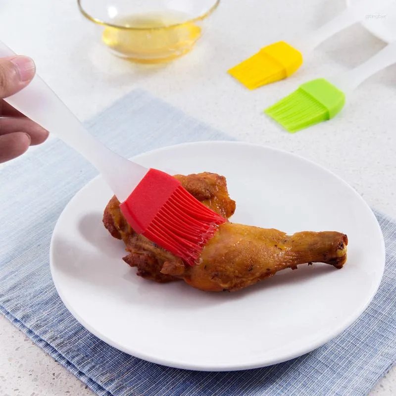 Outils brosse à huile en Silicone, petit Barbecue résistant à la température et aux peluches, cuisson de cuisine, graissage de gâteaux