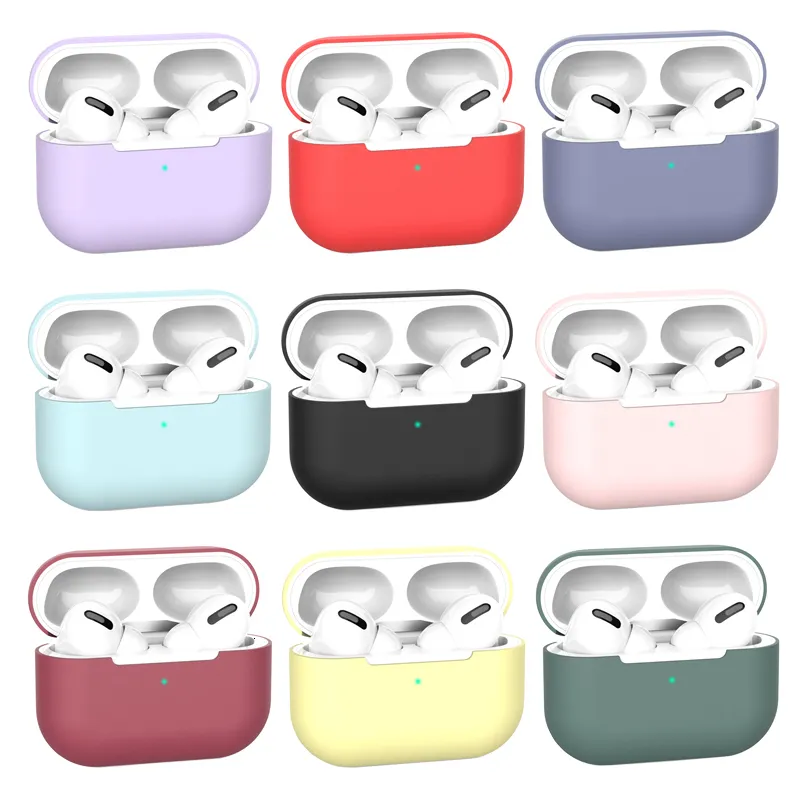 Oortelefoonaccessoires Siliconen hoes Beschermhoes voor Apple Pro TPU Soft Air Pods-hoesjes 230918