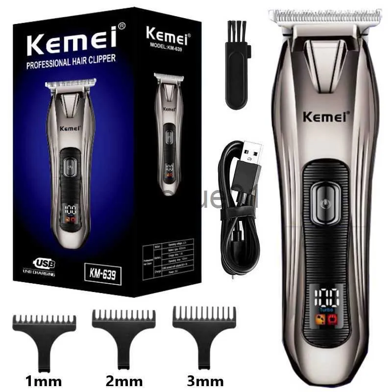 Elektriska rakare laddningsbart hårklippare Professionell Elektrisk hårtrimmer för män 0mm Barber Hair Cutting Machine Cordless skägg Shaver X0918