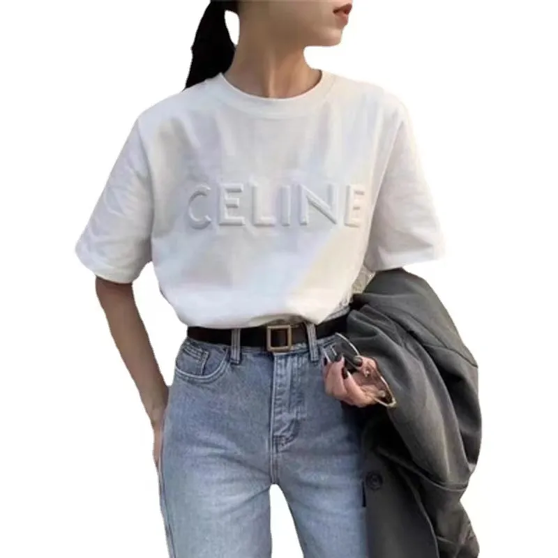 T-shirt da donna Designer T-shirt classica stampata maniche corte New Sleeved Men Womens Letters T-shirt allentate di alta qualità Coppia Casual Top M 2xl