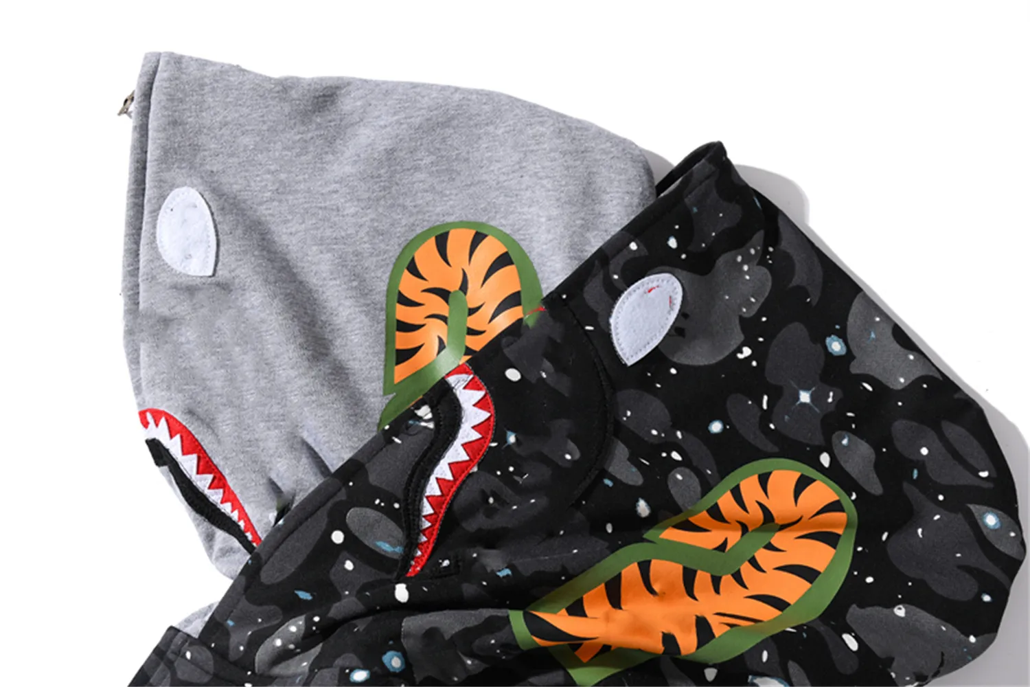 Designer Shark Reflective Double Cap Paul And Shark Hoodie Designer Shark Reflective Double Cap Paul And Shark Hoodie