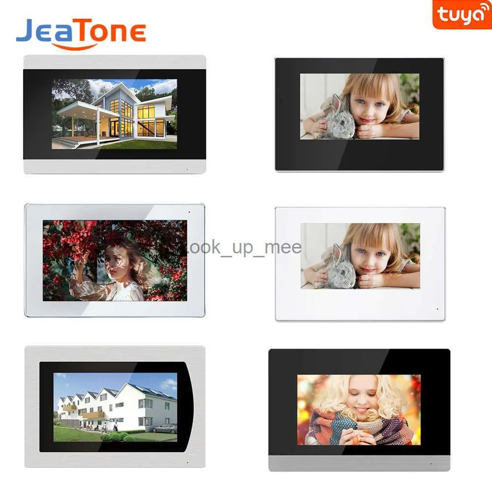 Komórki drzwi Jeatone 7 -calowy monitor POE dla serii 87 SIP IP wideo Intercrom Full Toya Tuya WiFi ekran 87709/87710/87111/87712/87714/87721 HKD230918