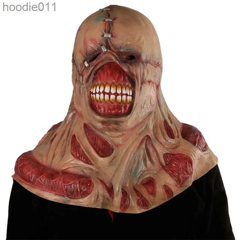 Kostümzubehör Partymasken Halloween Zombie-Maske Gruseliger Tyrann Horrormaske Cosplay Nemesis Kostüm Requisiten Horrorfilm Latexmasken 220908 L230918