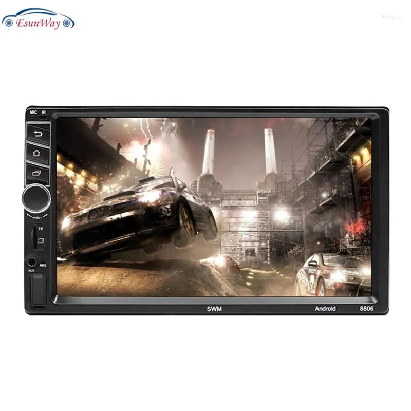 Radio de coche Din 7 "HD reproductor de pantalla táctil MP5 SD/FM/MP4/USB/AUX/Bluetooth Audio cámara de visión trasera Control remoto