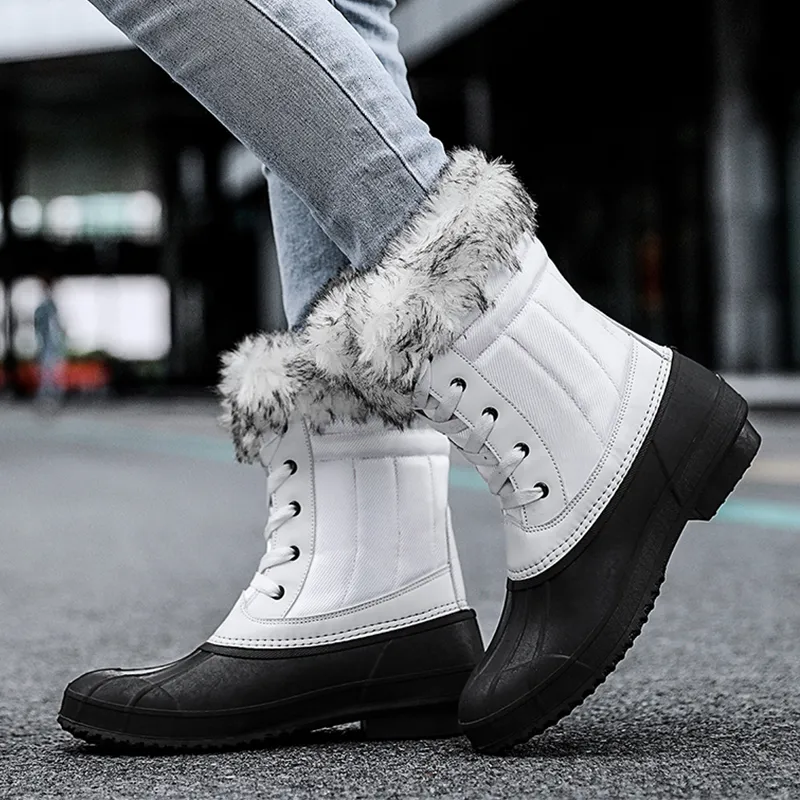 Stivali Da Donna Invernali Scarpe Impermeabili Da Donna Con Piattaforma Da  Neve Calda Alla Caviglia Con Pelliccia Spessa Allacciata Da Donna 230915 Da  31,37 €