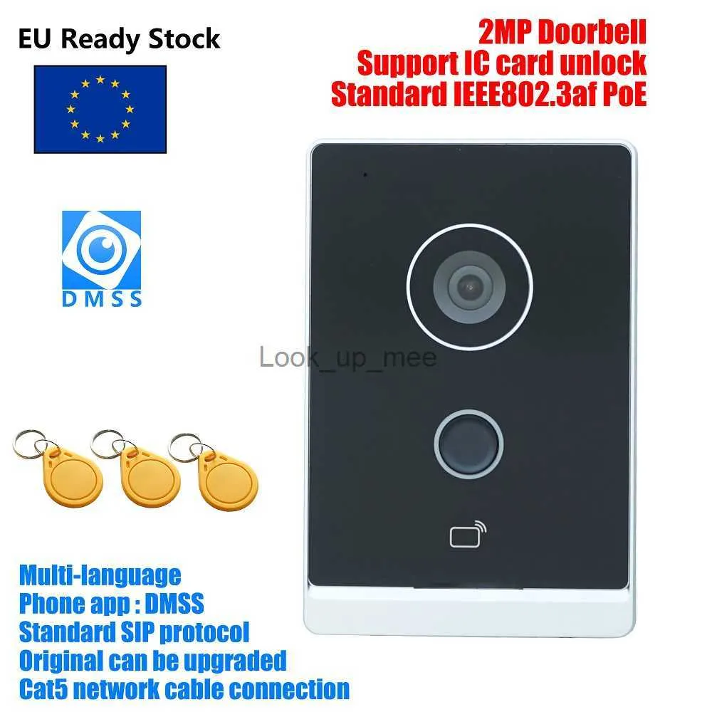 DOORBELLS DH多言語VTO2211G-WP VTO2211G-P 802.3AF POE IP VILLA DOORBELL VIDEA INTERCOM IP DOOR PHONE P2P CLOUD DOOR STATION HKD230918