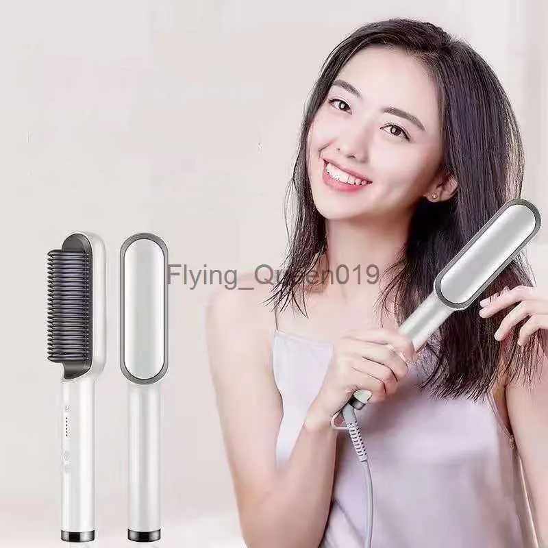 Hair Curlers Straighteners PH680 Temperture Control Hair straightener Anti-scalding 2 In 1 Curling Straight Dual Purpose Comb Negative Ion Lazy Straighteners 0918