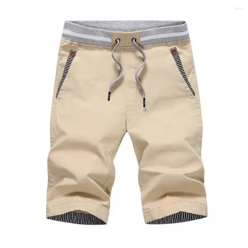 Men's Shorts 2023 Drawstring Men Short Breathable Trousers Cropped Pants Sweatpants Casual Sports Beach Male