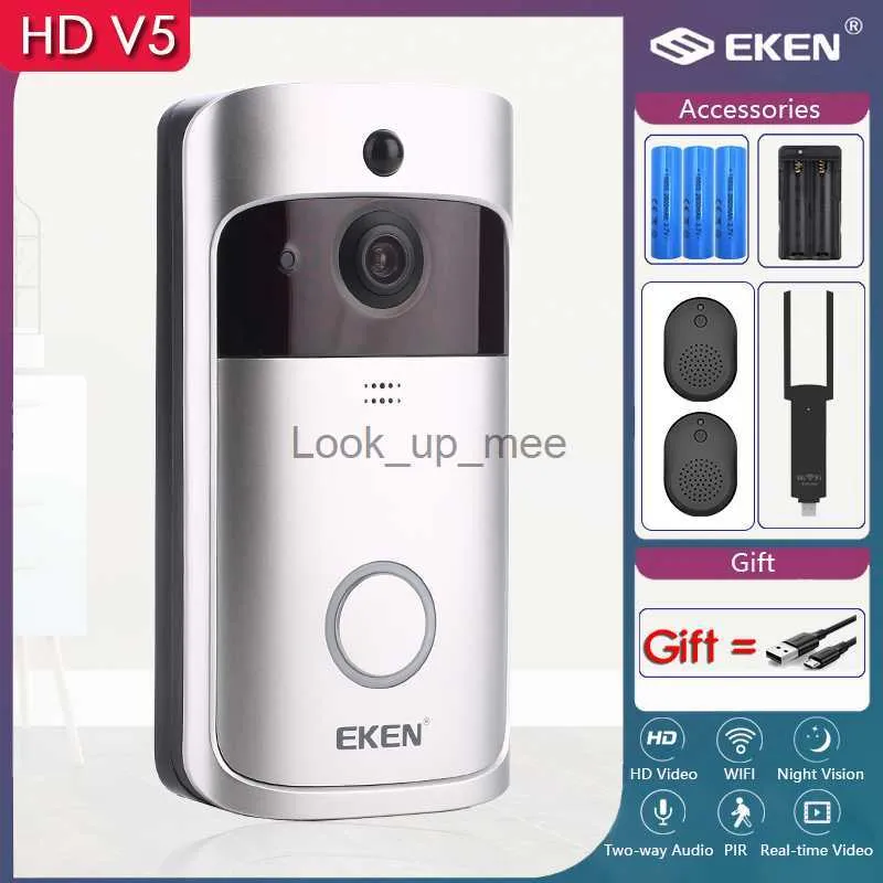 Smart WiFi Video Doorbell Wireless Security Camera, HD Video
