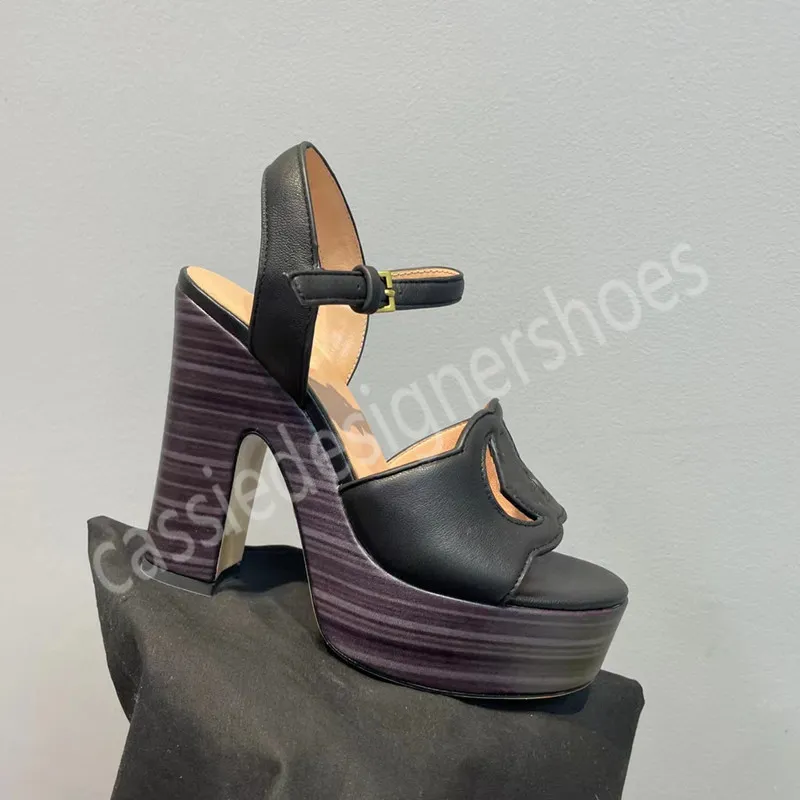 Sandali con tacco alto firmati Punta tonda da donna in vera pelle Moda sexy eleganti scarpe da donna Marchio di lusso Tinta unita Matrimonio Vacanza Muli femminili Taglia 35-42 Décolleté