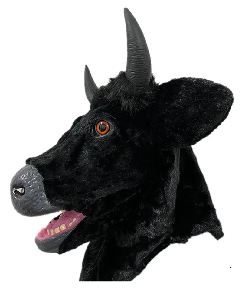 Masques de mascarade d'animaux: masque de tête de vache de nouveauté, masque de latex d'Halloween, accessoire de fête de costume, Haim de théâtre de Masques de mascarade d'animaux: masque de tête de vache de nouveauté, masque de latex d'Halloween, accessoire de fête de costume, Haim de théâtre de