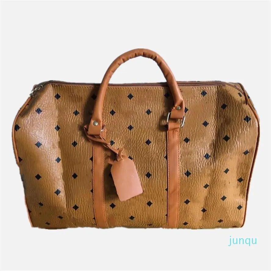 Bolsos de viaje de lujo para hombre y mujer, bolsos de equipaje de diseñador de marca de lona de cuero PU, bolso deportivo de gran capacidad 253R