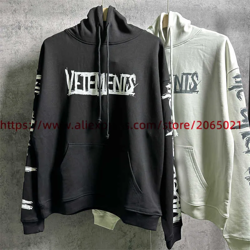 DHgate.com:Mens Patchwork Vetements Heavy Washed Hoodie
