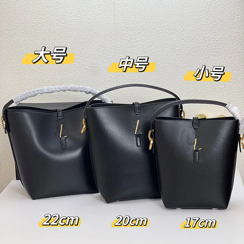 37 Bright Leather Handbag Bucket Bag Designer Bag Mini Tote Bag Crossbody Purse Flap Shoulder Bag Classic Letters Hook Buckle Suede Flada Copper Metal Accessories