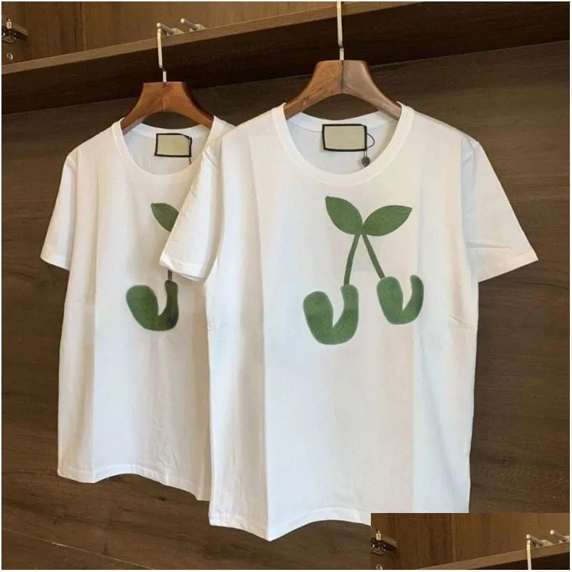 Homens camisetas Animal Imprimir Homens e Mulheres de Manga Curta T-shirt de Verão Moda Simples Preto Branco Top Casual Tees Ao Ar Livre Solto Cl Dhefh