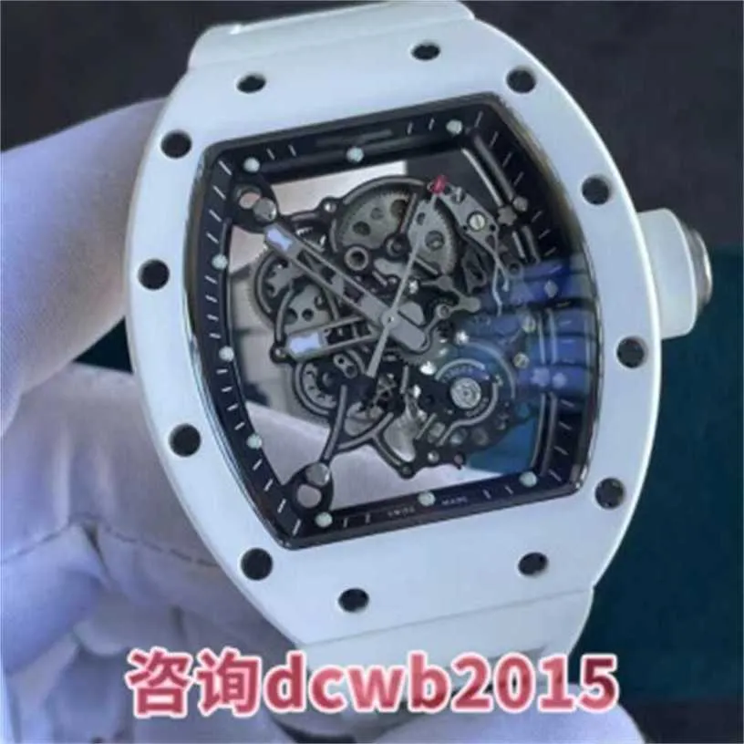 Automatische mechanische Uhr Richarmilles Sportarmbanduhren Richarmiller-Serie Schweizer Uhren BBR spot RM055 vollautomatische mechanische Armbanduhr ceili WNPO9
