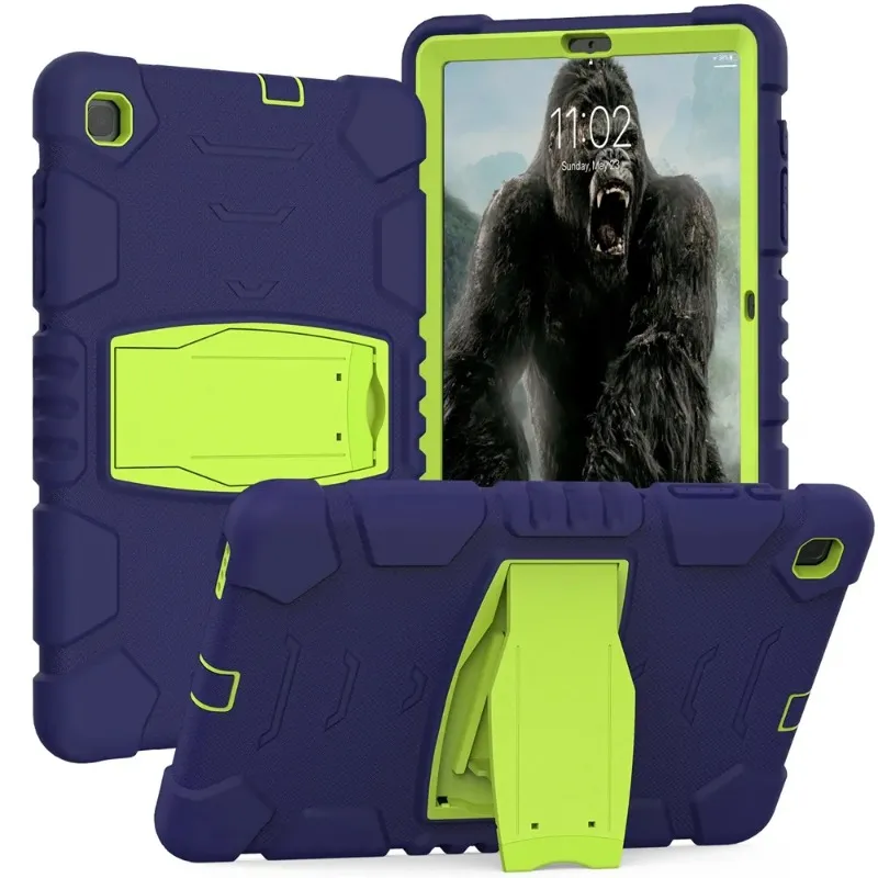 For Samsung Galaxy Tab S6 Lite 10.4 2020 SM-P610 SM-P615 Case Kids Safe Shockproof Hard PC Silicon Hybrid Stand Tablet Cover