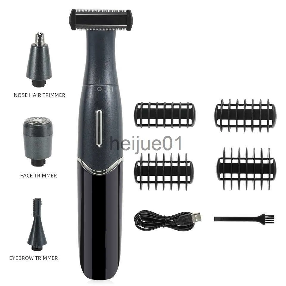 Electric Shavers 4 in 1 Electric Hair Remover Rechargeable Men's Shaver Nose Hair Trimmer Eyebrow Shaper Armpit Bikini Trimmer Intimate Epilator x0918