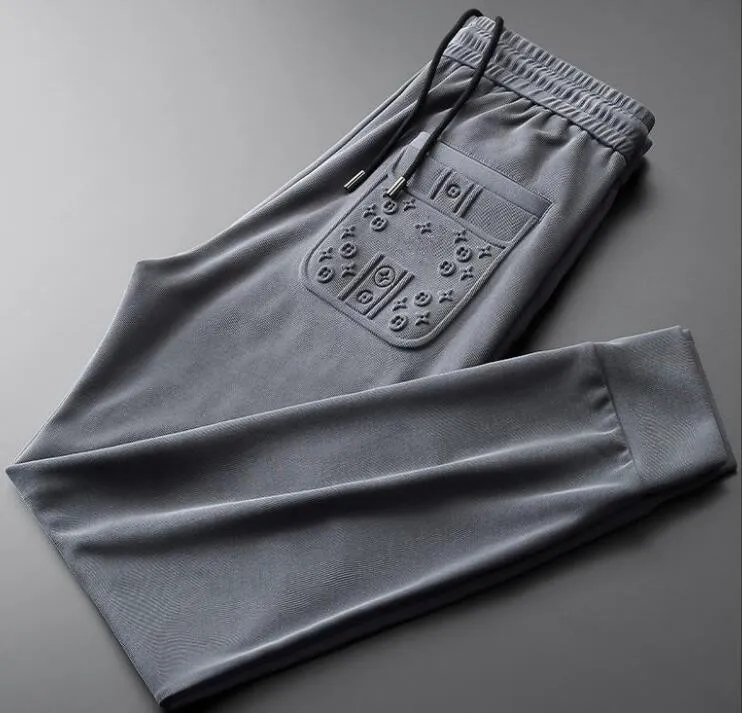 Men's Fleece Lined Joggers Sweatpants With Zipper Pockets Winter Warm Pants For Men Running Workout Gym Athletic - View #5