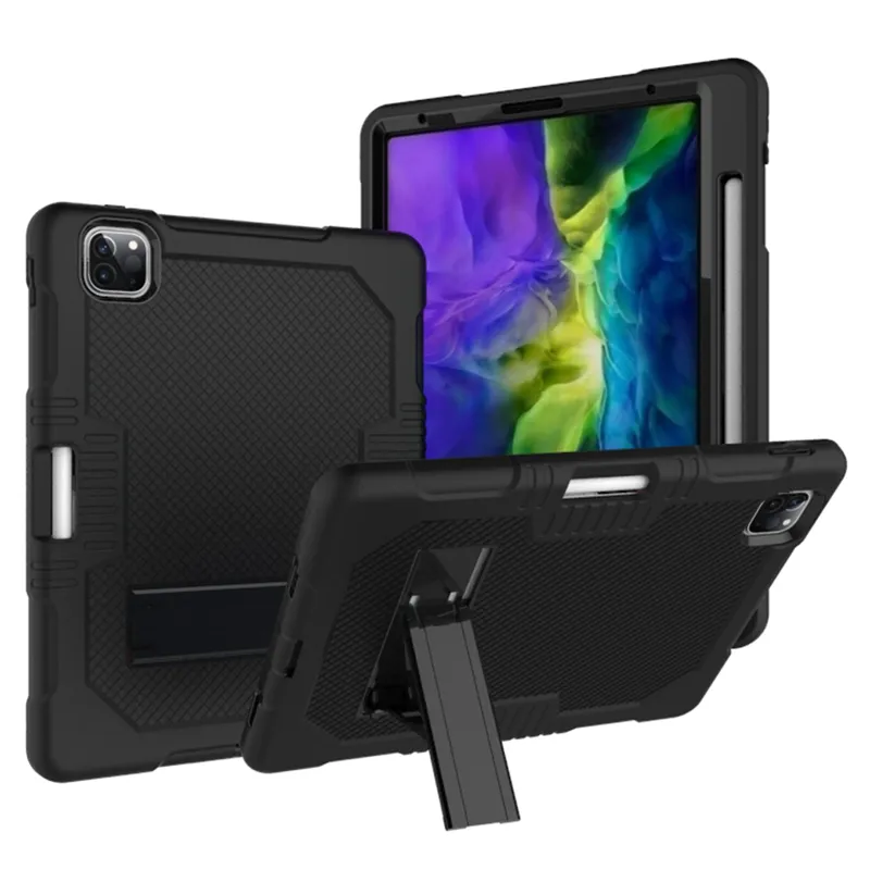 Kids Kickstand Tablet PC Cases for iPad 10 10th Gen Generation Pro 11 Air 5 4 10.9 Heavy Duty Durable Shockproof Cover with Bracket