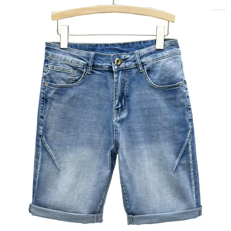 Männer Shorts Denim 2023 Sommer Dünne Fünf-punkt Hosen Flut Marke Lose Gerade Casual Alle-spiel Trendy