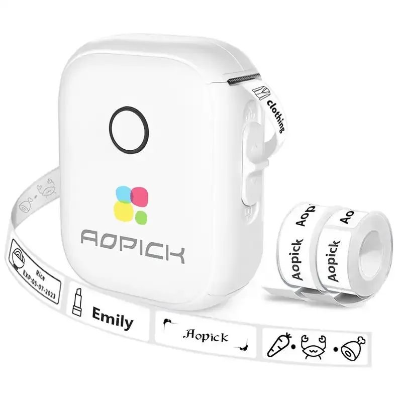Mini Labelling Device DHgate.com:Mini Label Printer, Portable Label Maker Machine with Tape ...