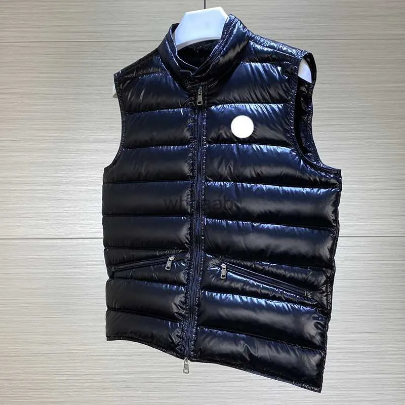 Coletes Designer Mulheres Bordado Emblema Luz e Fino Puffer Tank Top Colete Casal Espessado Isolamento Térmico Gilet Down Casaco Jaqueta HKD230918