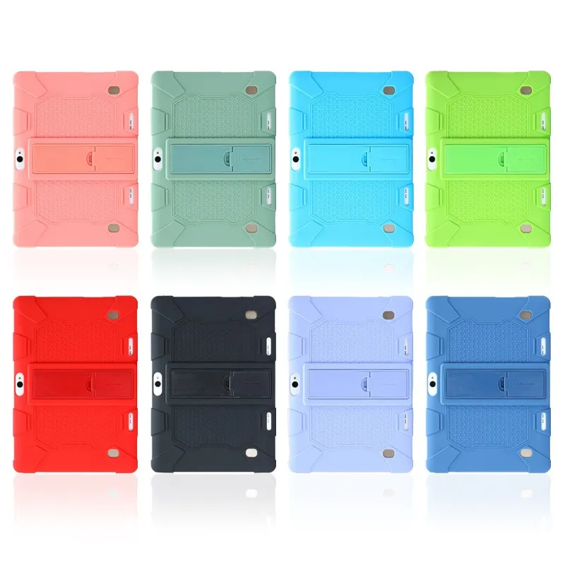 10.1`` 10 Inch Universal Soft Silicone Case for 10.1 inch Tablet PC 3G/4G Android Tablet Shockproof Cover Stand Shell