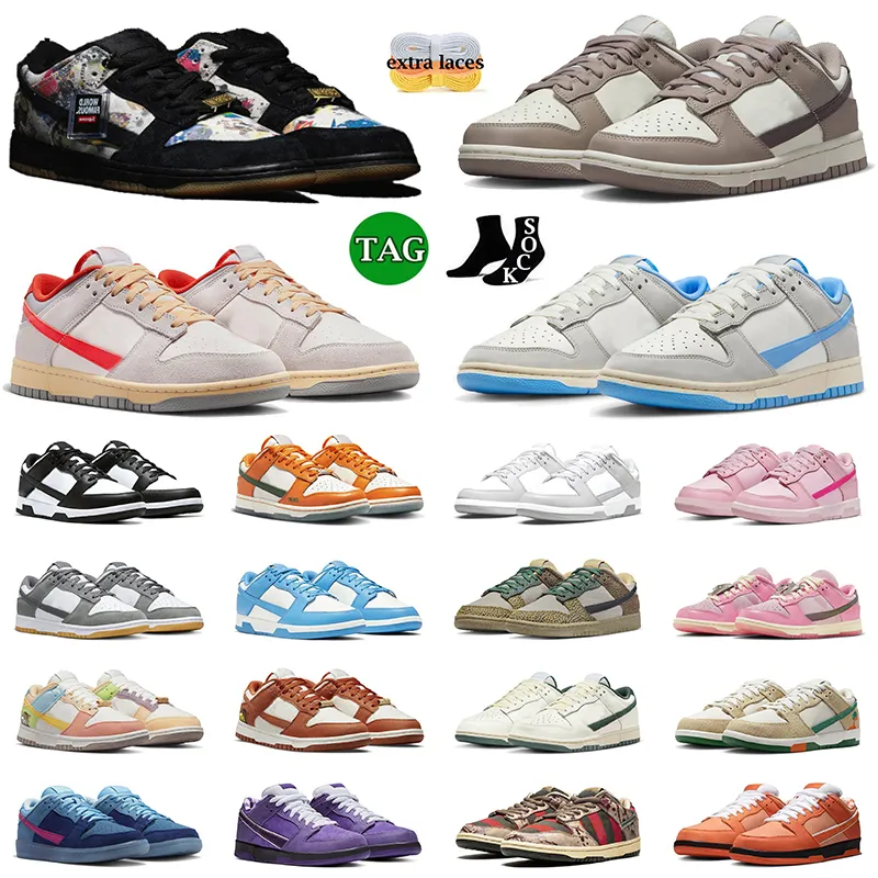 Nowa niska platforma OG Duncks Panda Buty do biegania dla męskich damskich projektant Triple Pink Barbie Coast Freedy Krueger Jarritos Chunky Dhgates Casual Sneakers Big Size 13