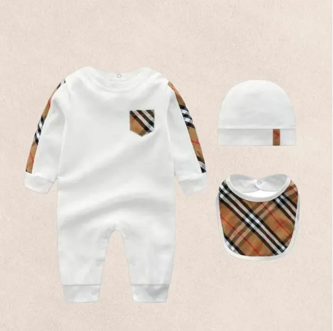 Barn 3st/set hatt himmla jumpsuit baby girls pojkar rompers nyfödda småbarn baby kläder bh15