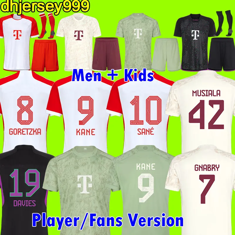 23 24 BAYERN MÜNCHEN Fußballtrikots Oktoberfest DE LIGT MANE SANE GNABRY COMAN MULLER Fußballtrikot Herren Kinderset 2023 2024 Uniformen rot weißes Trikot