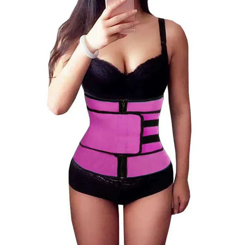 tnew Body Shaper Slimming Three Breasted Waist Tummy Belt Waist Cincher Underbust Control Corset Waist Trainer