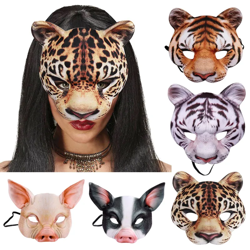 3D Animal Mask For Halloween, Masquerade, Ball, And Fancy 3D Animal Mask For Halloween, Masquerade, Ball, And Fancy