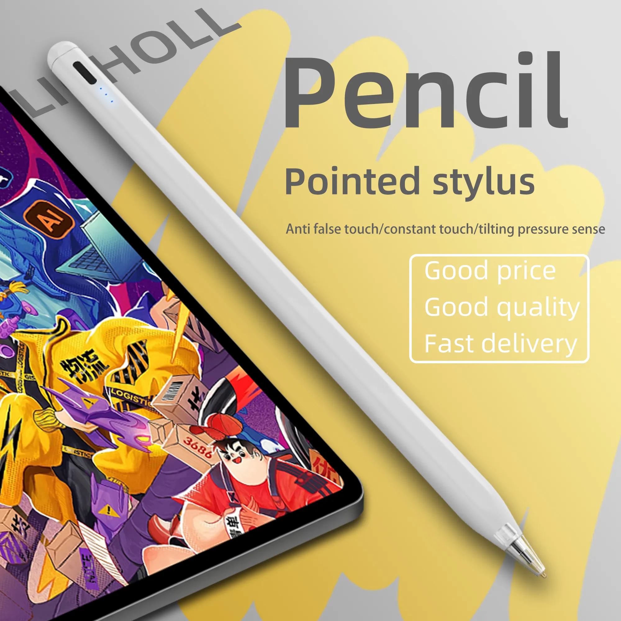 Känslig pennan för Apple Pencil Pekskärm iPad Mobiltelefon Tablett Universal Bluetooth Stylus för att skriva och rita pekskärmspenna för pekskärm