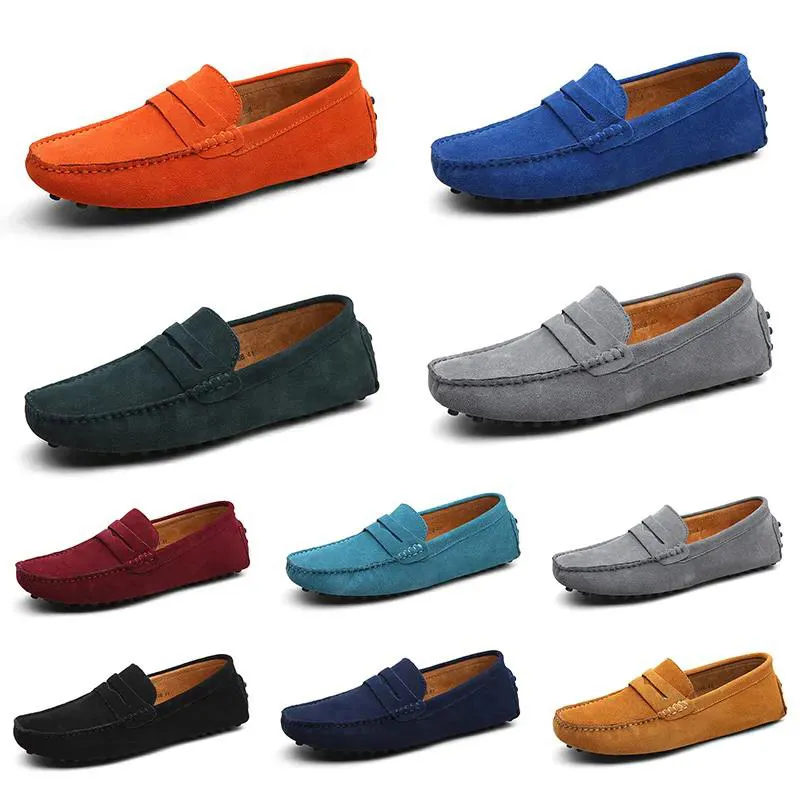 Mens Mulheres Ao Ar Livre Sapatos De Couro Sola Macia Preto Vermelho Azul Marrom Fúcsia Cinza Confortável Luz Tan Branco Sneaker Quarenta e Dois