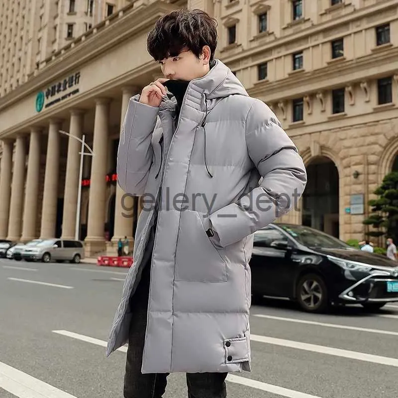 Korean long down coat hot sale