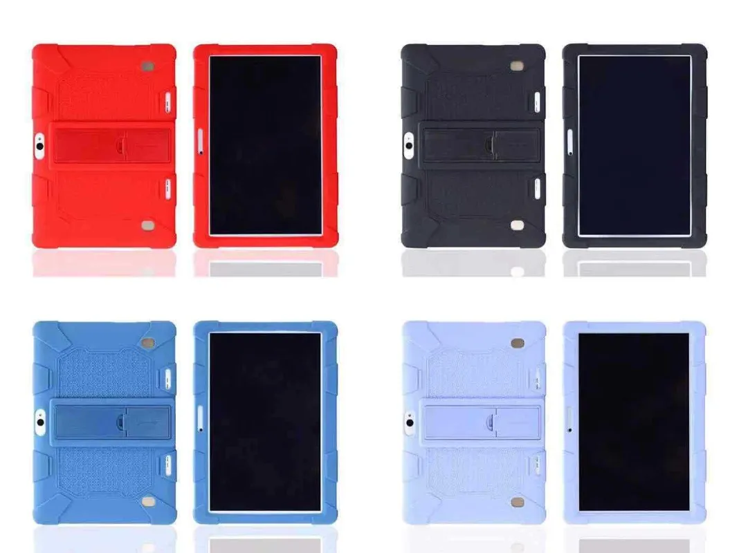 10.1`` 10 Inch Universal Soft Silicone Case for 10.1 inch Tablet PC 3G/4G Android Tablet Shockproof Cover Stand Shell