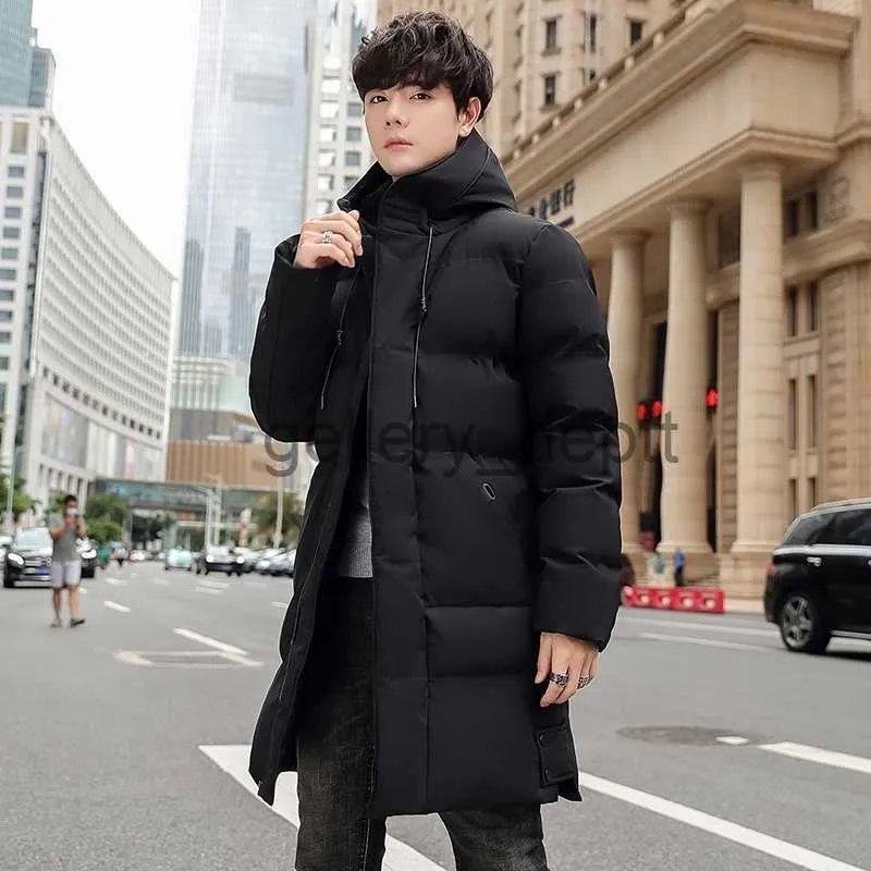 Winter Coat Cold City Parka Men's Winter Parka: Thick Hooded Down