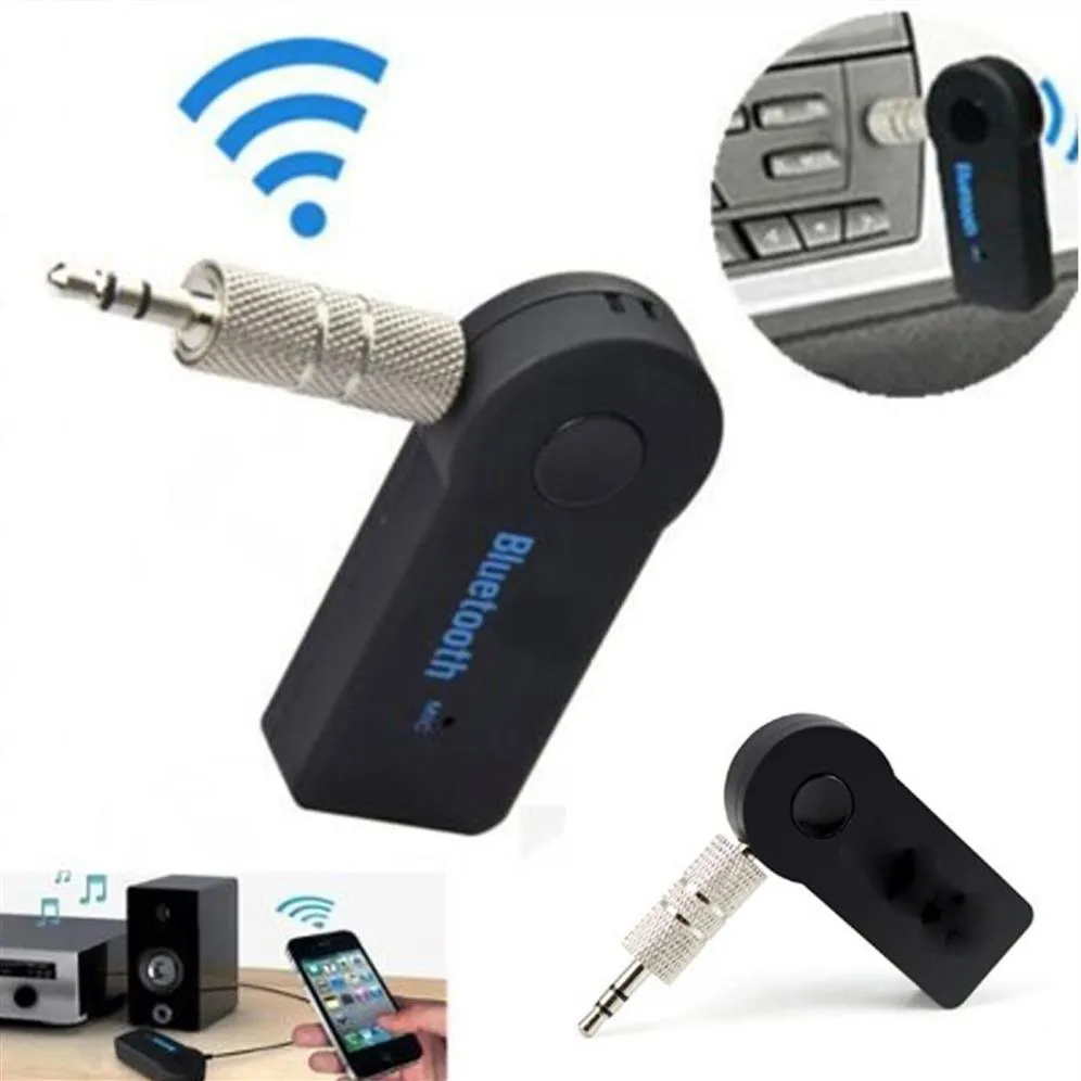 Ricevitore musicale Bluetooth per auto a mano universale 3 5mm Streaming A2DP Wireless Auto AUX connettore adattatore audio microfono per Phone3101